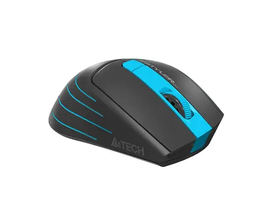 Cumpara Mouse Wireless A4Tech FG30S, Gri/Albastru in Moldova