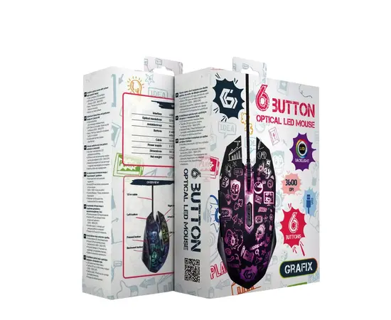 Cumpara Gaming Mouse Gembird MUS-6B-GRAFIX-01, Negru in Moldova