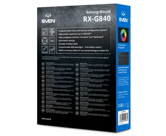Cumpara Gaming Mouse SVEN RX-G840, Negru in Moldova