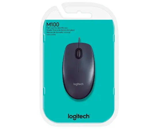 Cumpara Mouse Logitech M100, Negru in Moldova