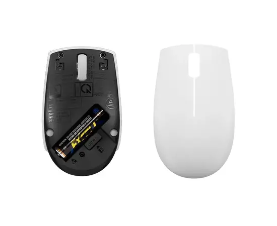 Cumpara Mouse Wireless Lenovo 300 Compact, Alb in Moldova