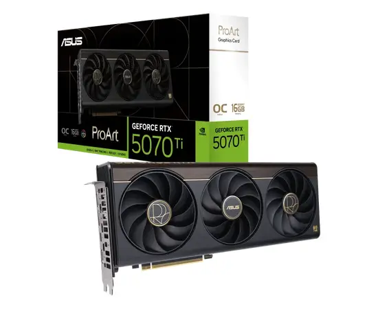 Cumpara Placă Video ASUS PROART-RTX5070TI-O16G, 16GB GDDR7 256bit in Moldova