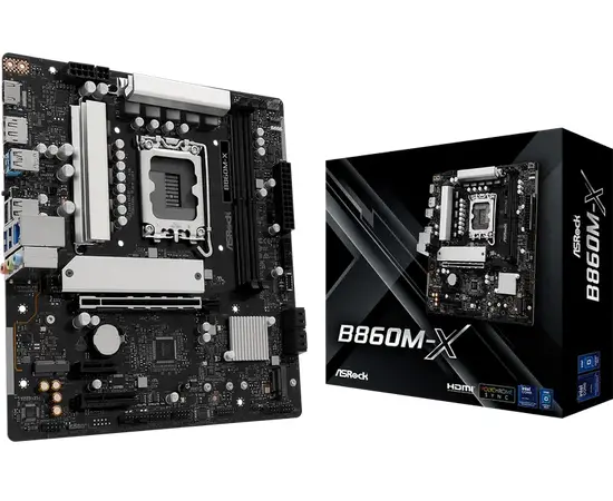 Cumpara Placă de bază ASRock B860M-X, LGA1851, Intel B860, Micro-ATX in Moldova
