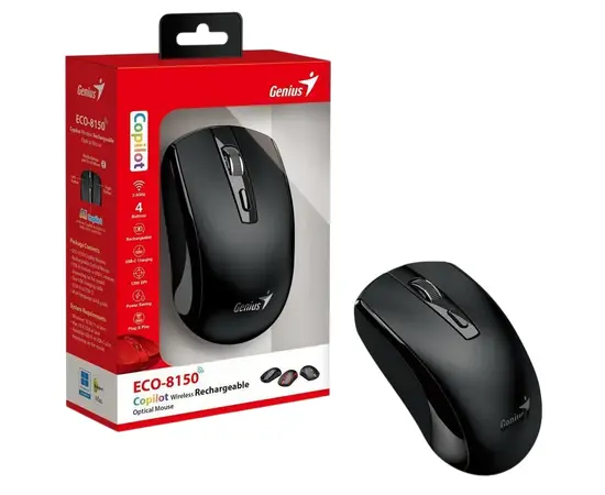 Cumpara Mouse Genius ECO-8150, Negru in Moldova