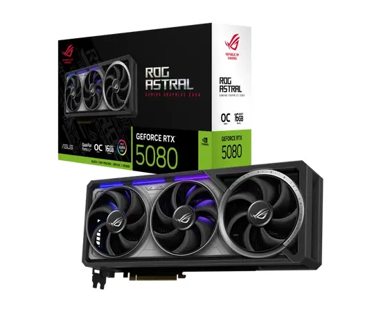 Cumpara Placă Video ASUS ROG-ASTRAL-RTX5080-O16G-GAMING, 16GB GDDR7 256bit in Moldova
