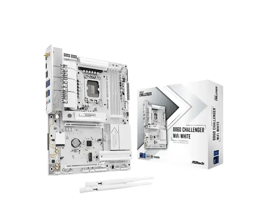 Cumpara Placă de bază ASRock B860 CHALLENGER WIFI WHITE, LGA1851, AMD B860, ATX in Moldova