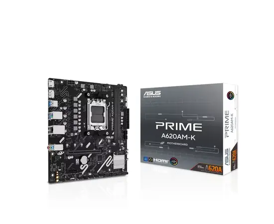 Cumpara Placă de bază ASUS PRIME A620AM-K, AM5, AMD A620A, Micro-ATX in Moldova