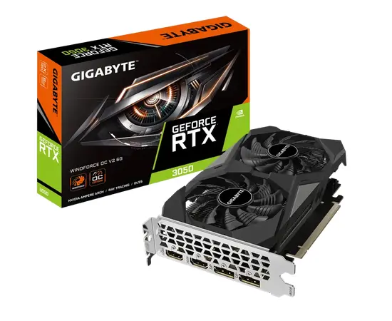 Cumpara Placă Video Gigabyte GV-N3050WF2OCV2-6GD, 6GB GDDR6 96bit in Moldova