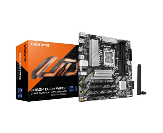 Cumpara Placă de bază Gigabyte B860M DS3H WIFI6E, LGA1851, Intel B860, Micro-ATX in Moldova