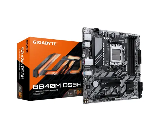Cumpara Placă de bază Gigabyte B840M DS3H, AM5, AMD B840, Micro-ATX in Moldova