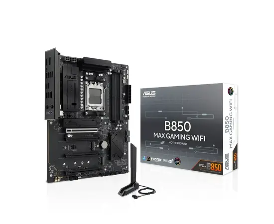 Cumpara Placă de bază ASUS B850 MAX GAMING WIFI, AM5, AMD B850, ATX in Moldova