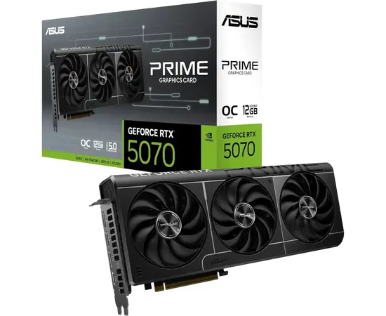 Cumpara Placă Video ASUS PRIME-RTX5070-O12G, 12GB GDDR7 192bit in Moldova
