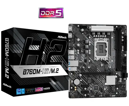 Cumpara Placă de bază ASRock B760M-H2/M.2, LGA1700, Intel B760, Micro-ATX in Moldova