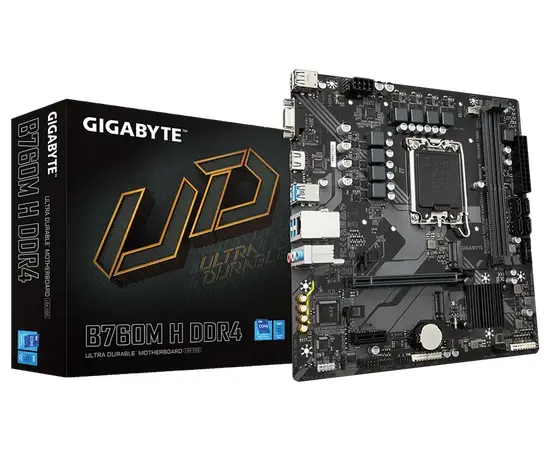 Cumpara Placă de bază Gigabyte B760M H DDR4, LGA1700, Intel B760, Micro-ATX in Moldova