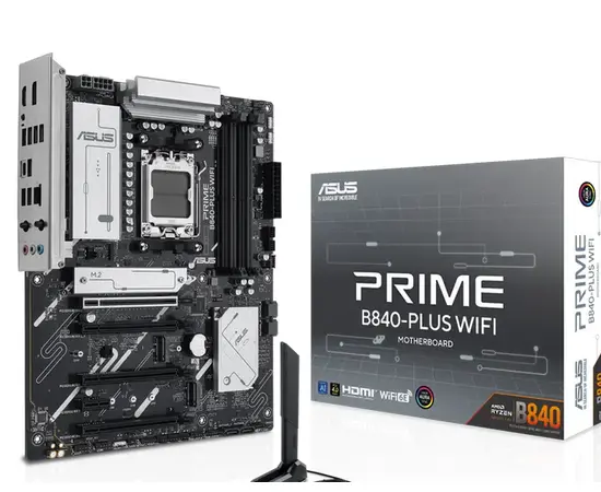Cumpara Placă de bază ASUS PRIME B840-PLUS WIFI, AM5, AMD B840, ATX in Moldova