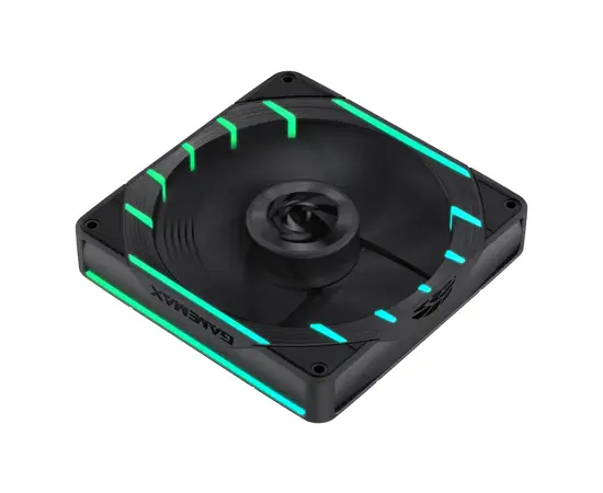 Cumpara PC Case Fan GAMEMAX Tornado T12, Reversed, 120mm, ARGB, 24 LED, 9 blades, PWM, 