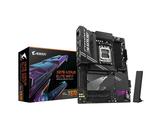 Cumpara Placă de bază Gigabyte X870 A ELITE WIFI7, AM5, AMD X870, ATX in Moldova