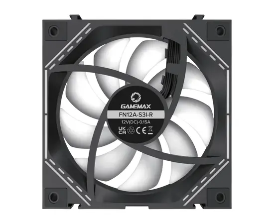Cumpara PC Case Fan GAMEMAX FN12A-S3I-R, Reversed, 3xARGB Fan Kit, 120mm, 