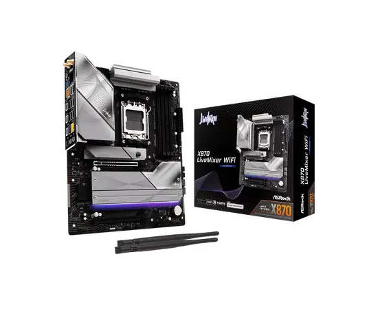 Cumpara Placă de bază ASRock X870 LIVEMIXER WIFI, AM5, AMD X870, ATX in Moldova
