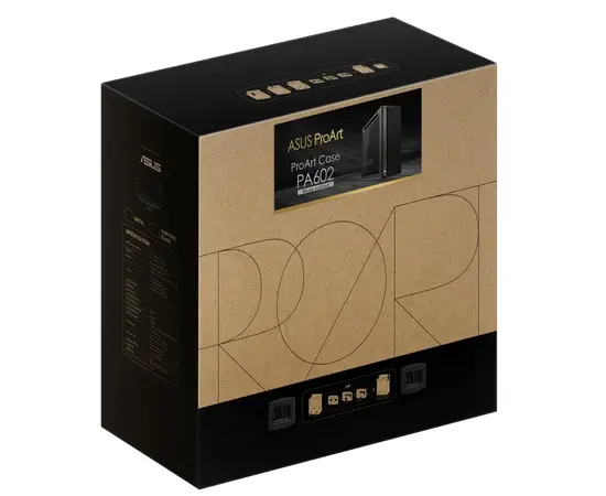 Cumpara Carcasă PC ASUS ProArt PA602 Wood TG, Midi-Tower, Negru in Moldova