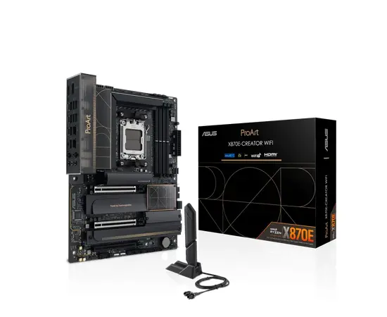 Cumpara Placă de bază ASUS PROART X870E-CREATOR WIFI, AM5, AMD X870E, ATX in Moldova