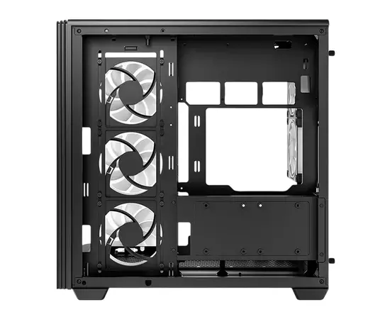 Cumpara Case ATX Deepcool CG590U 5F, w/o PSU,3x120side 2x120rear ARGB PWM, 2xUSB3.0, 1xTypeC, Curved-Glass P in Moldova