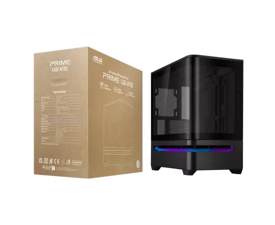 Cumpara Carcasă PC ASUS PRIME AP202 TG ARGB, Midi-Tower, , Negru in Moldova
