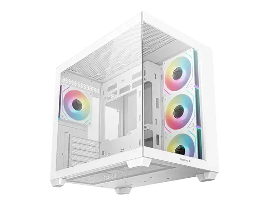 Cumpara Carcasă PC Deepcool CG530 4F, Midi-Tower, Fără PSU, Alb in Moldova