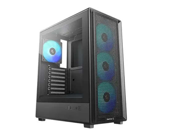 Cumpara Case ATX Deepcool CC550 4F, w/o PSU, 3x120front 1x120rear ARGB fans, 1xUSB3.0, 1xUSB2.0, 1xTypeC, Me in Moldova