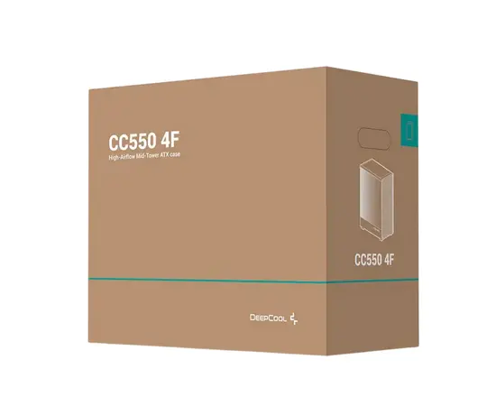 Cumpara Case ATX Deepcool CC550 4F, w/o PSU, 3x120front 1x120rear ARGB fans, 1xUSB3.0, 1xUSB2.0, 1xTypeC, Me in Moldova