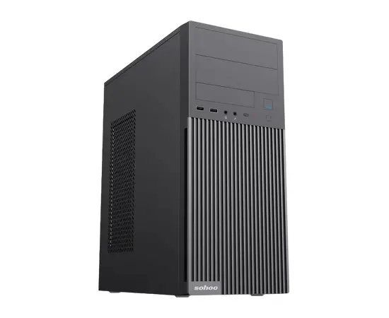 Cumpara Carcasă PC Sohoo 2815BK, Midi-Tower, ATX, Negru in Moldova