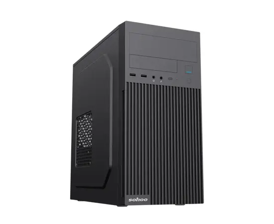 Cumpara Carcasă PC Sohoo 6521BK, Micro-ATX, ATX, Negru in Moldova