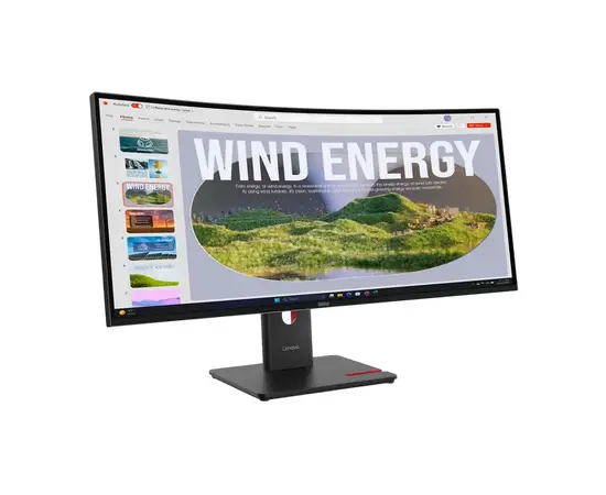 Cumpara 34" Monitor Lenovo ThinkVision T34WD-40, VA 3440x1440 WQHD, Eclipse Black in Moldova