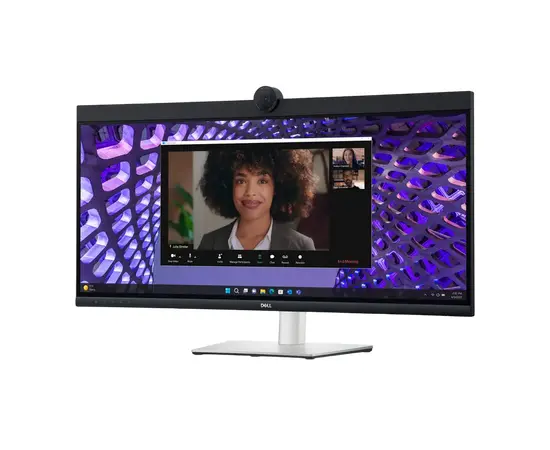 Cumpara 34" Monitor DELL P3424WEB, IPS 3440x1440 WQHD, Negru | Argintiu in Moldova