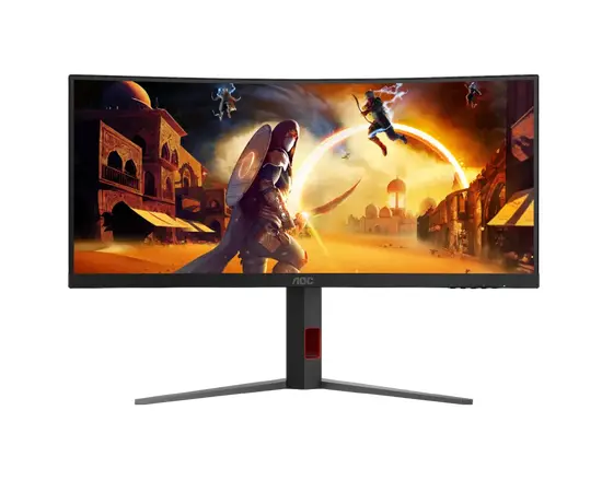 Cumpara 34" Monitor Gaming AOC CU34G4, VA 3440x1440 WQHD, Negru in Moldova