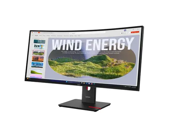 Cumpara 34" Monitor Lenovo ThinkVision T34WD-40, VA 3440x1440 WQHD, Eclipse Black in Moldova