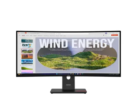 Cumpara 34" Monitor Lenovo ThinkVision T34WD-40, VA 3440x1440 WQHD, Eclipse Black in Moldova