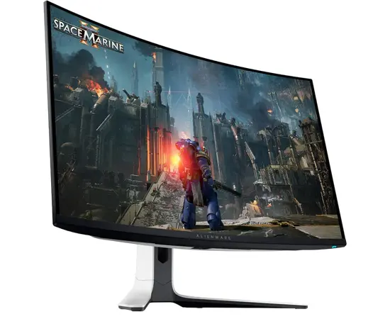 Cumpara 32" Monitor Gaming DELL AW3225QF, QD OLED 3840x2160 4K UHD, Negru | Alb in Moldova