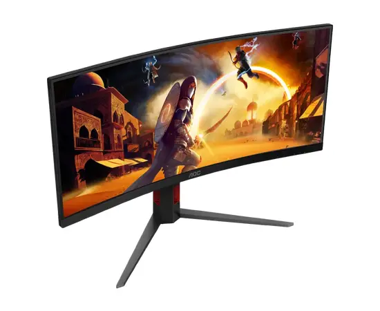 Cumpara 34" Monitor Gaming AOC CU34G4, VA 3440x1440 WQHD, Negru in Moldova