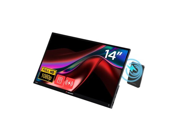 Cumpara 14" Monitor portabil Verbatim Light 14, IPS 1920x1080 FHD, Negru in Moldova