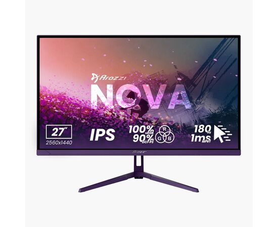 Cumpara 27" Monitor Gaming Arozzi Nova, IPS 2560x1440 WQHD, Violet in Moldova