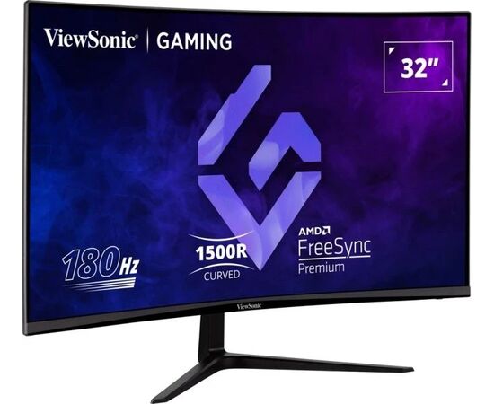 Cumpara 31,5" Monitor Gaming ViewSonic VX3218-PC-MHD, VA 1920x1080 FHD, Negru in Moldova