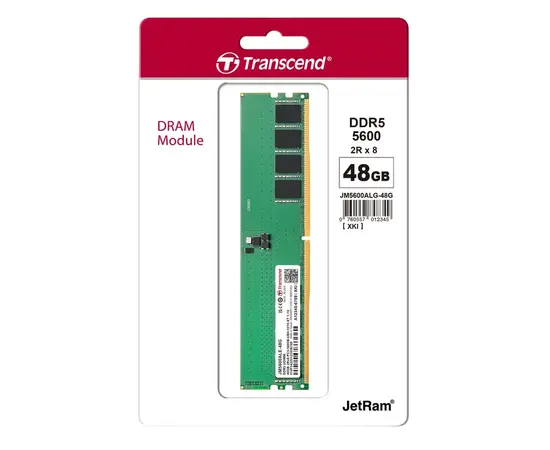 Cumpara Memorie RAM Transcend JetRam, DDR5 SDRAM, 5600 MHz, 48GB, JM5600ALE-48G in Moldova