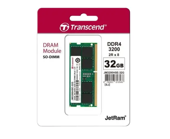 Cumpara Memorie RAM Transcend, DDR4 SDRAM SO-DIMM, 3200 MHz, 32GB, JM3200HSE-32G in Moldova