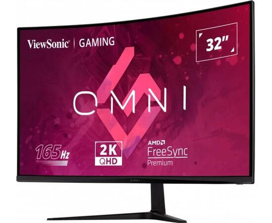 Cumpara 31,5" Monitor Gaming ViewSonic VX3218C-2K, VA 2560x1440 WQHD, Negru in Moldova