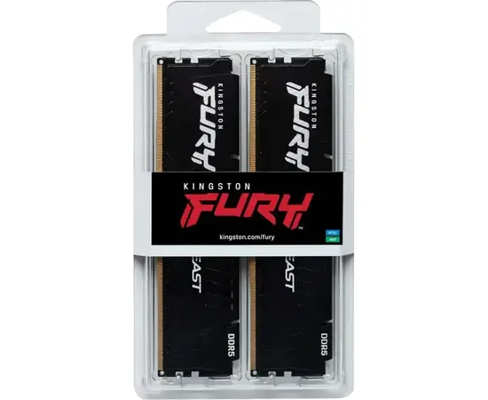 Cumpara Memorie RAM Kingston FURY Beast, DDR5 SDRAM, 6400 MHz, 32GB (2x16GB), KF564C32BBEK2-32 in Moldova