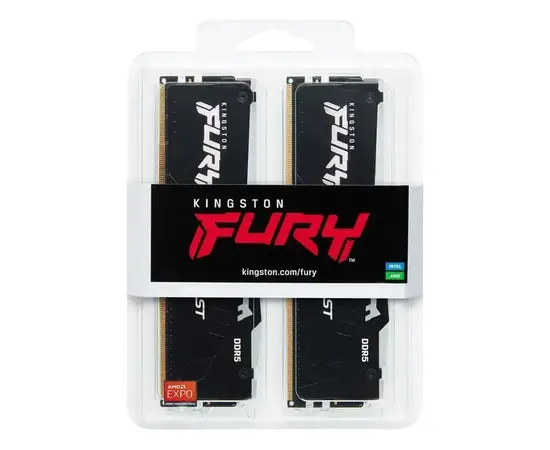 Cumpara Memorie RAM Kingston FURY Beast RGB, DDR5 SDRAM, 6400 MHz, 32GB (2x16GB), KF564C32BBEAK2-32 in Moldova