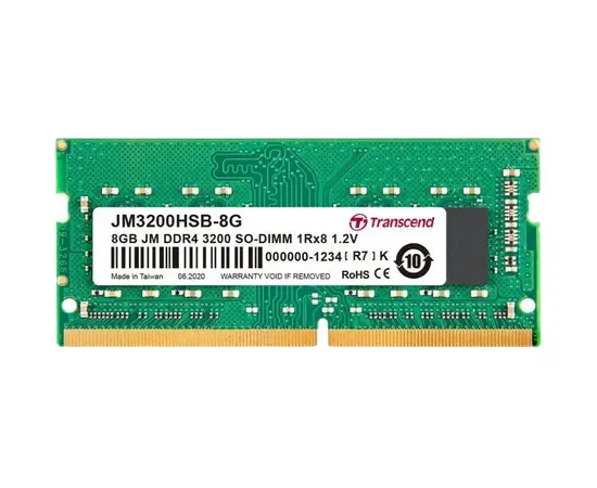 Cumpara Memorie RAM Transcend, DDR4 SDRAM SO-DIMM, 3200 MHz, 8GB, JM3200HSB-8G in Moldova