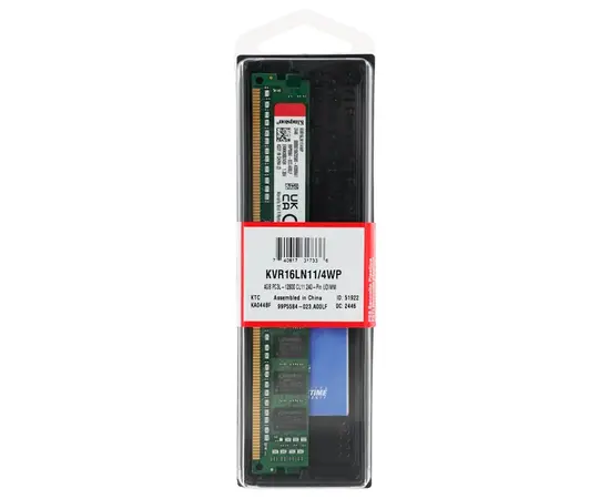 Cumpara Memorie RAM Kingston ValueRAM, DDR3 SDRAM, 1600 MHz, 4GB, KVR16LN11/4WP in Moldova