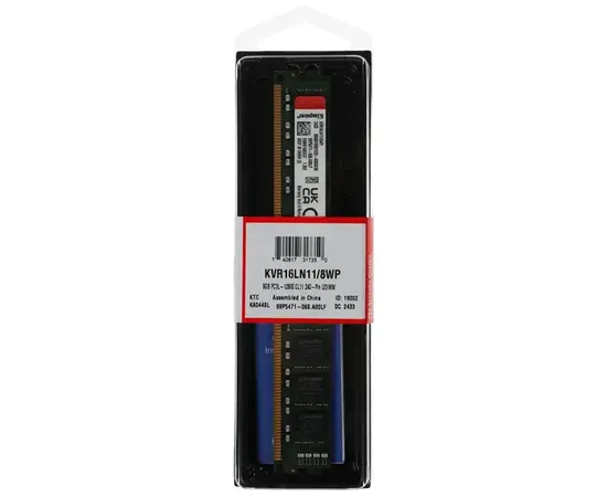 Cumpara Memorie RAM Kingston ValueRAM, DDR3 SDRAM, 1600 MHz, 8GB, KVR16LN11/8WP in Moldova